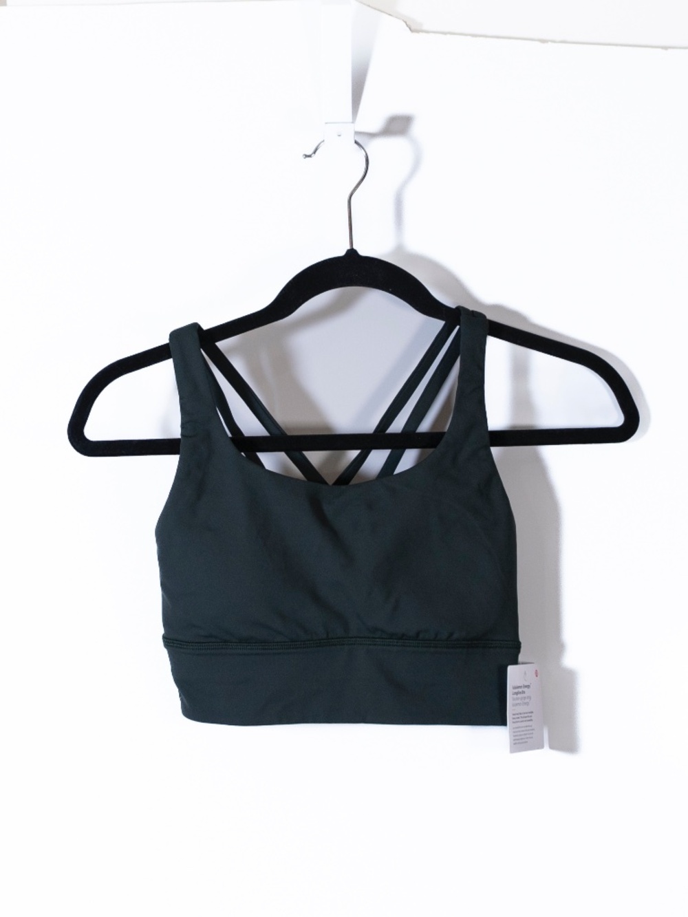 NEW Lululemon Energy Longline Athletic Work Out Sports Bra Rainforest Green 2 - Picture 1 of 4